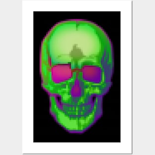 Pixel Skull 2 Posters and Art